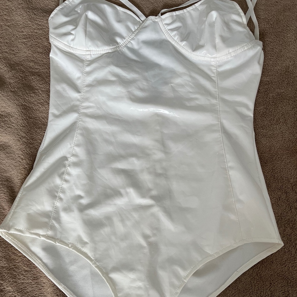 Size small vinyl onesie lingerie